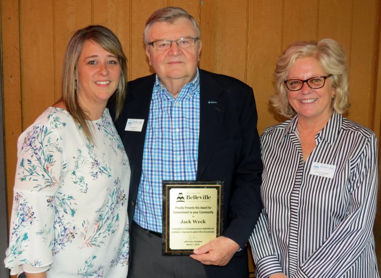 Jack poses with Executive Director Wendy Pfeil and Ambassador Susan Wobbe.